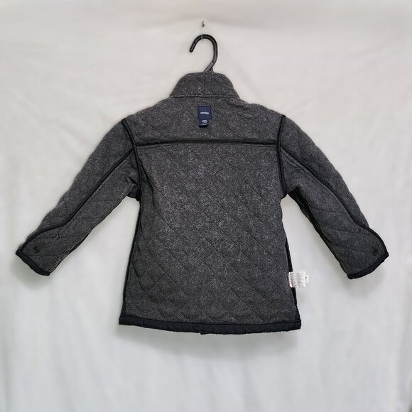 Navy Black/Blue Quilted and lined Coat for Girls - Picture 6 of 13